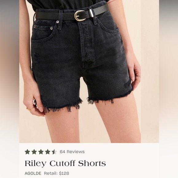 Agolde Pants - Agolde Riley Shorts Sz 26 Black